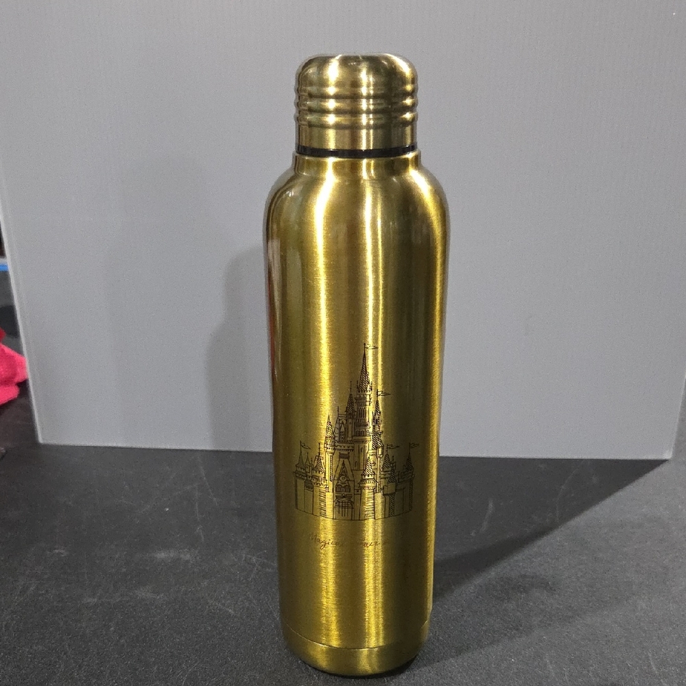 Disney Gold Stainless Steel Water Bottle